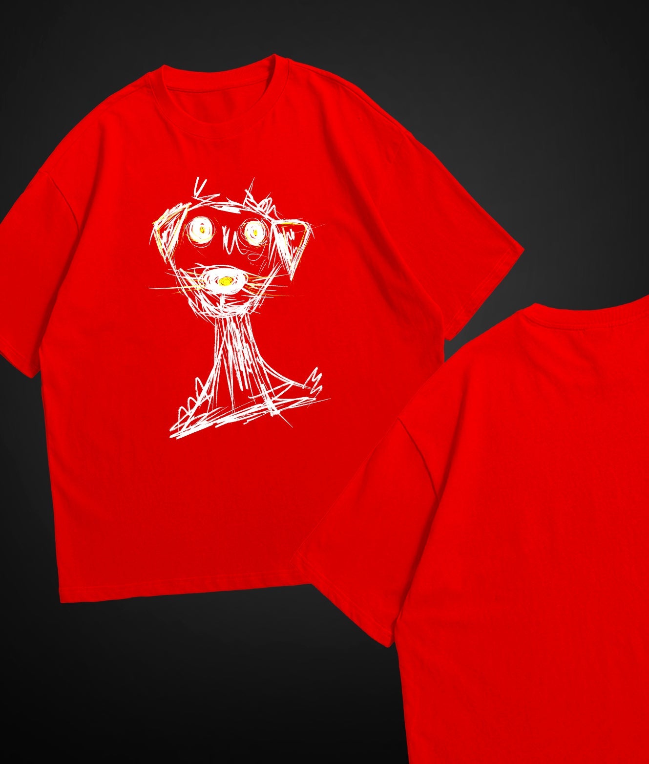 Red Dog - Oversized GrayPop