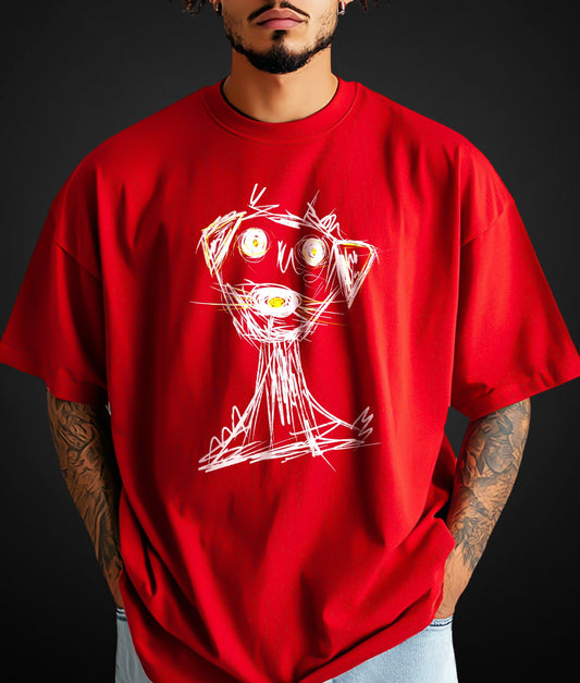 Red Dog - Oversized GrayPop